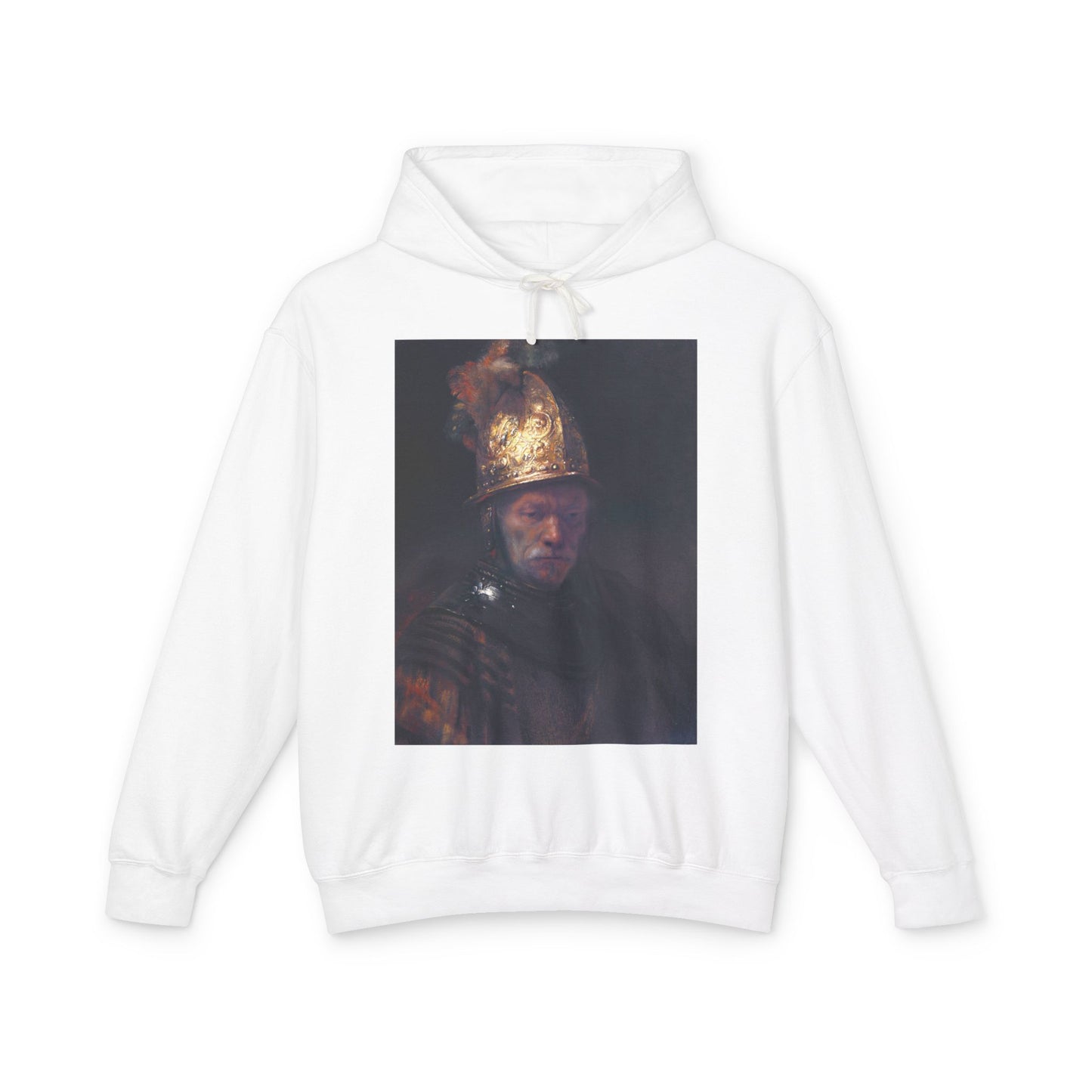 100% Cotton Hoodie Rembrandt The Man with the Golden Helmet Art Lover Famous Painting Graphic Hooded Sweatshirt (Lightweight)