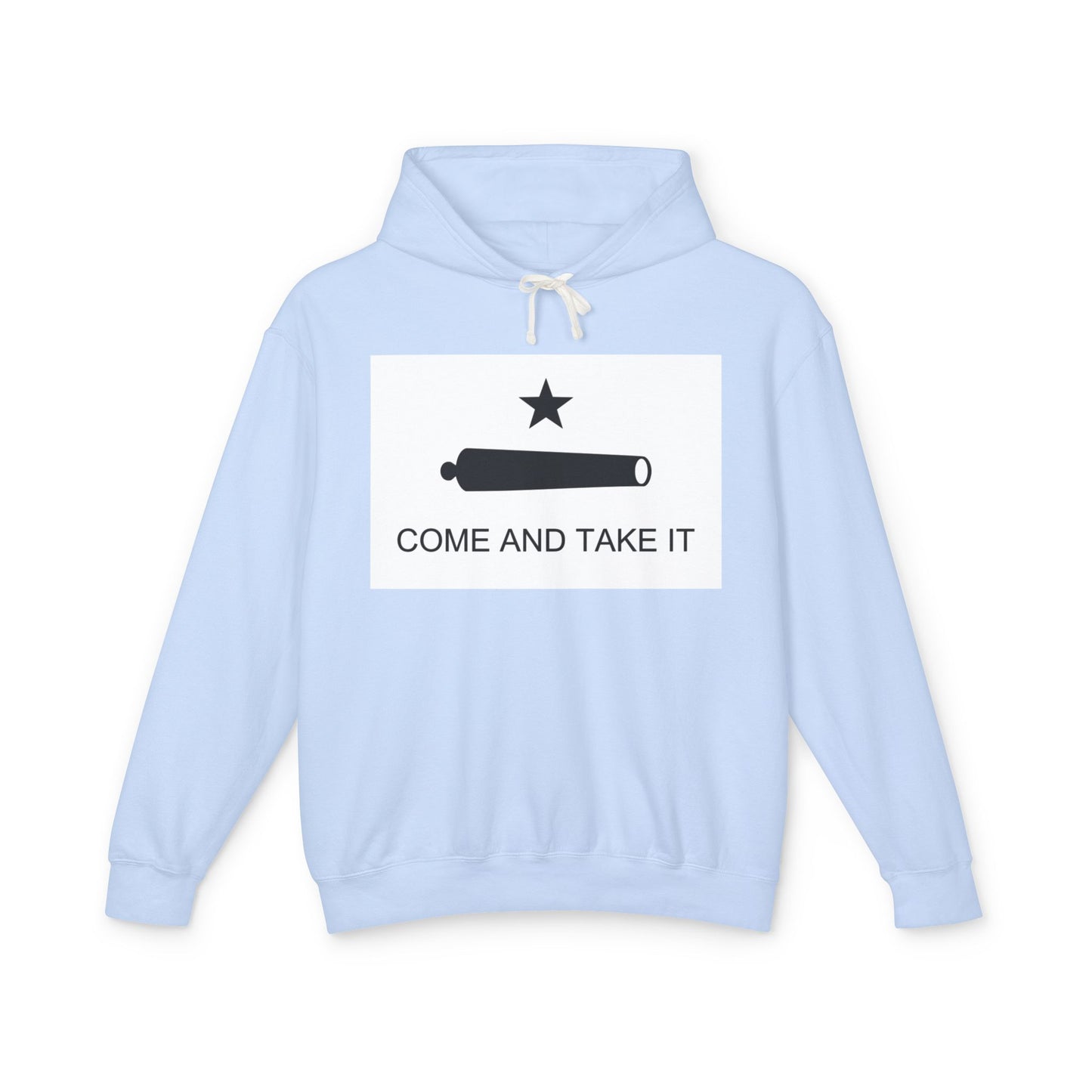100% Cotton Hoodie Come and Take It Battle of Gonzales Flag Cannon 2A Libertarian Graphic Unisex Hooded Sweatshirt (Lightweight)