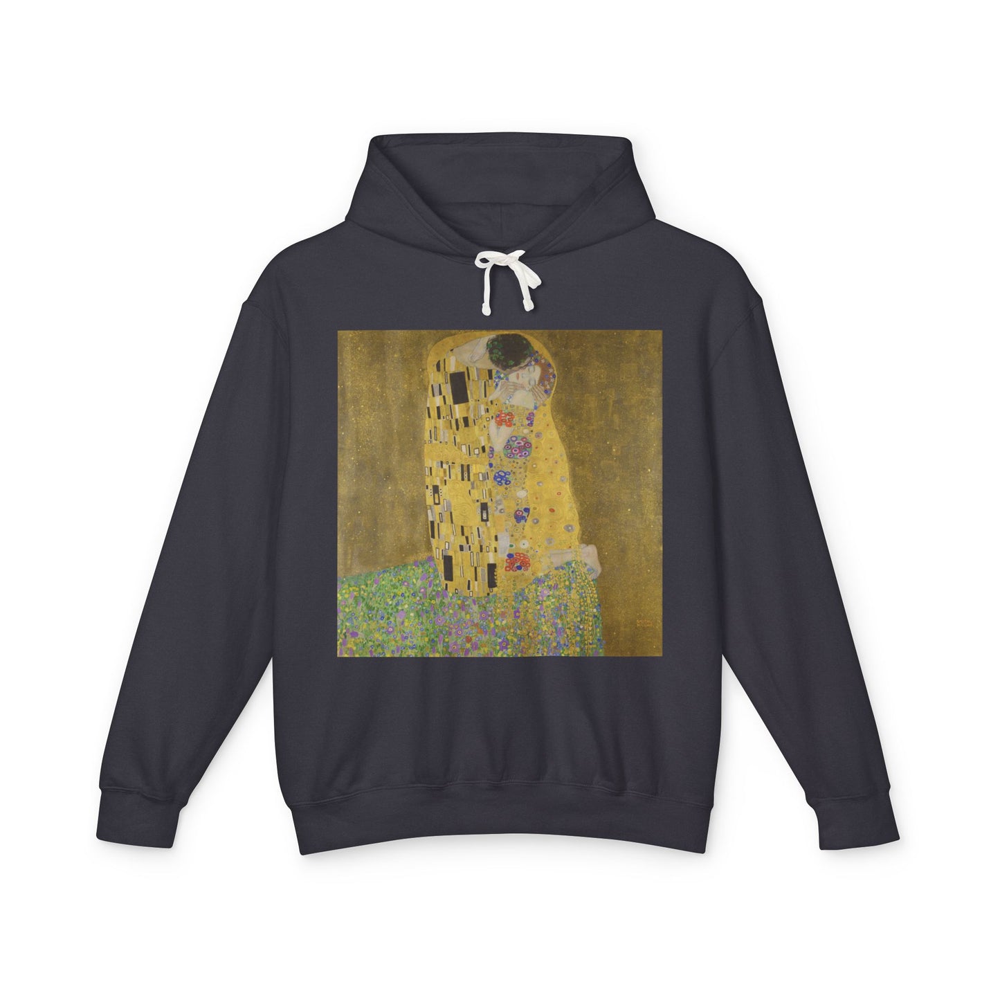 100% Cotton The Kiss Hoodie Gustav Klimt Art Lover Famous Painting Graphic Hooded Sweatshirt (Lightweight)