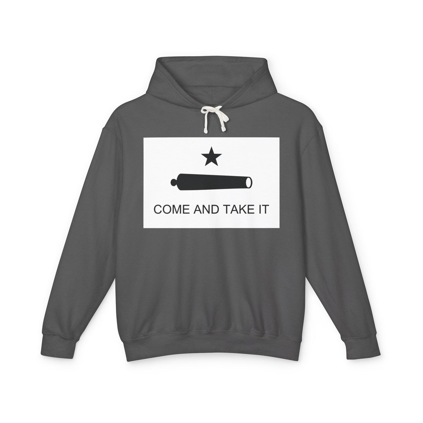 100% Cotton Hoodie Come and Take It Battle of Gonzales Flag Cannon 2A Libertarian Graphic Unisex Hooded Sweatshirt (Lightweight)