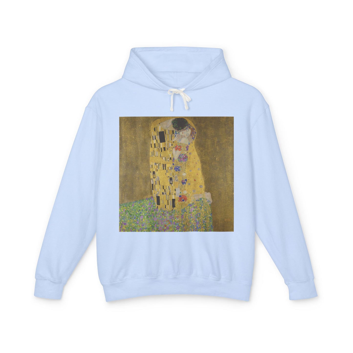100% Cotton The Kiss Hoodie Gustav Klimt Art Lover Famous Painting Graphic Hooded Sweatshirt (Lightweight)