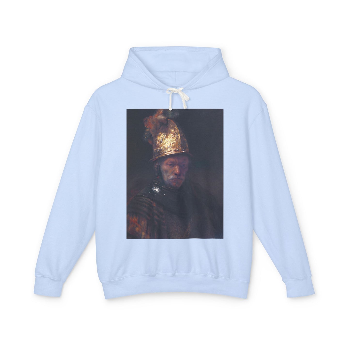 100% Cotton Hoodie Rembrandt The Man with the Golden Helmet Art Lover Famous Painting Graphic Hooded Sweatshirt (Lightweight)