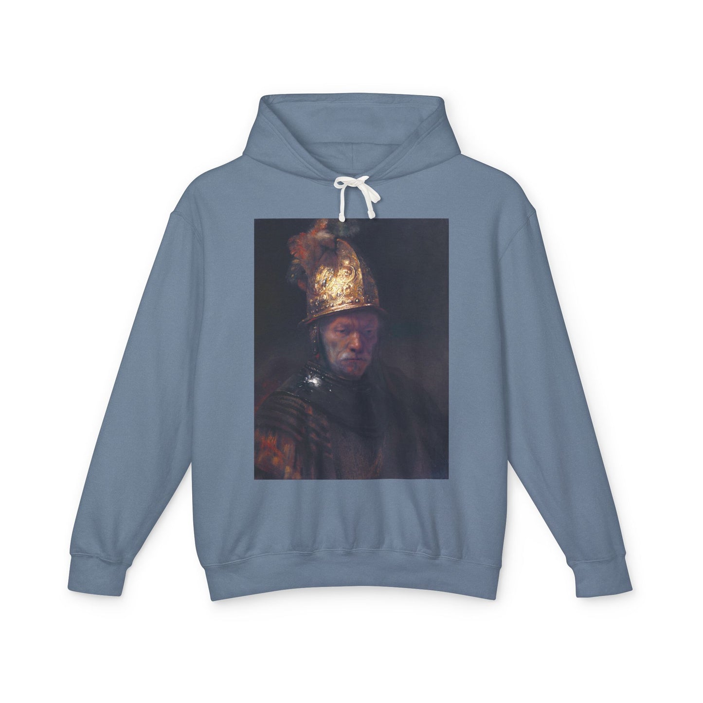 100% Cotton Hoodie Rembrandt The Man with the Golden Helmet Art Lover Famous Painting Graphic Hooded Sweatshirt (Lightweight)