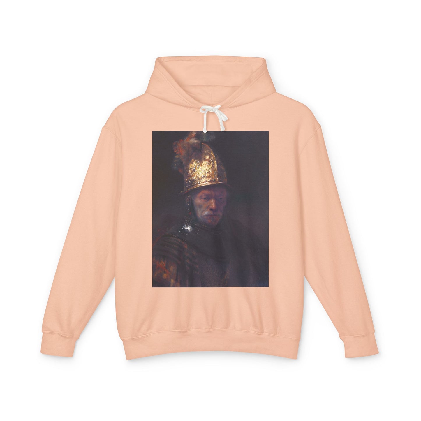 100% Cotton Hoodie Rembrandt The Man with the Golden Helmet Art Lover Famous Painting Graphic Hooded Sweatshirt (Lightweight)