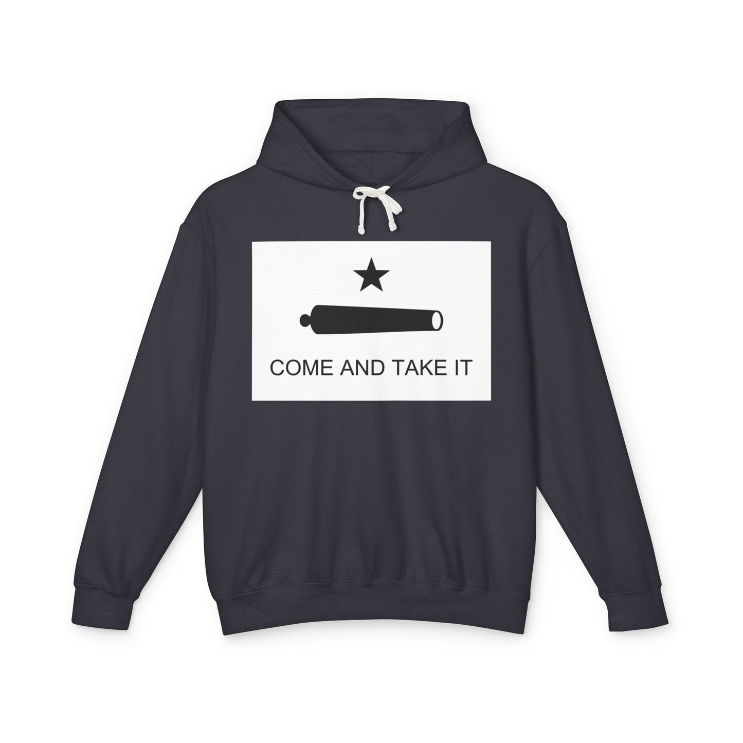 100% Cotton Hoodie Come and Take It Battle of Gonzales Flag Cannon 2A Libertarian Graphic Unisex Hooded Sweatshirt (Lightweight)