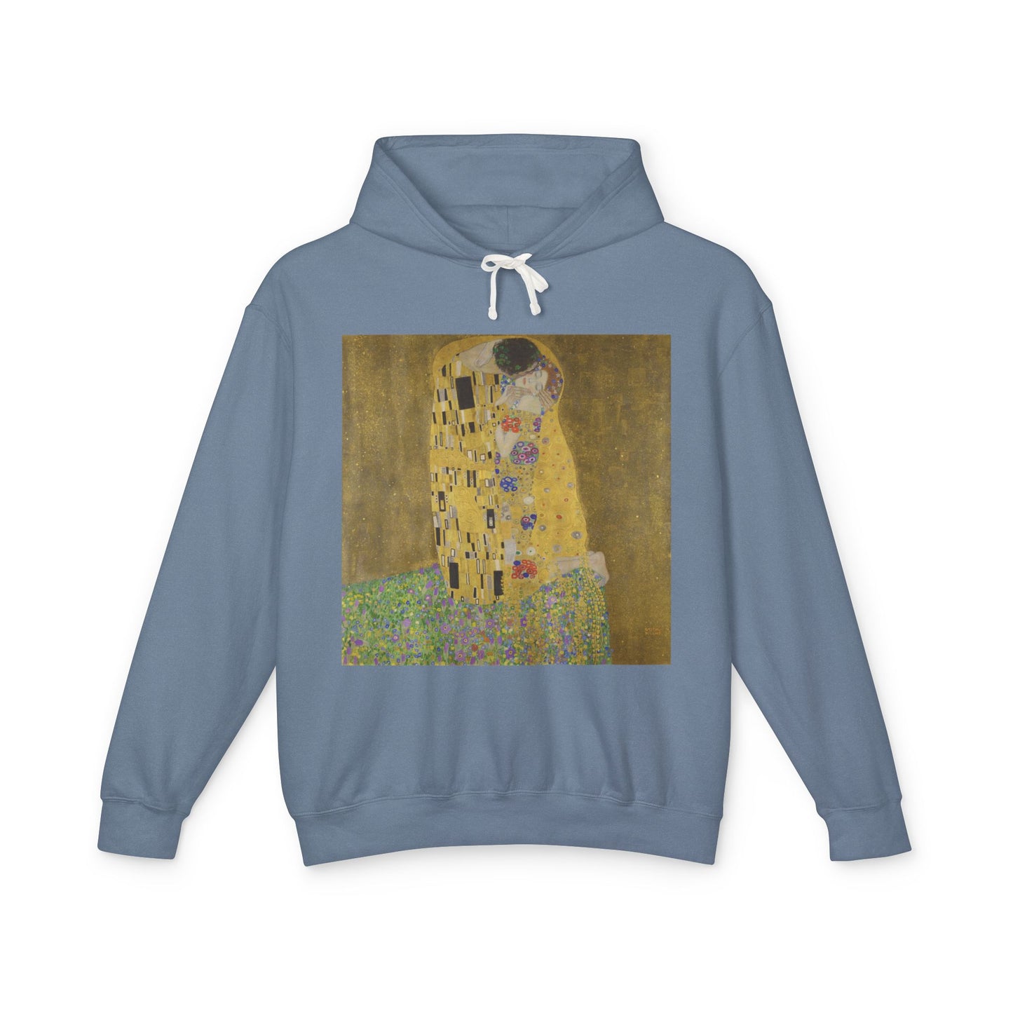 100% Cotton The Kiss Hoodie Gustav Klimt Art Lover Famous Painting Graphic Hooded Sweatshirt (Lightweight)