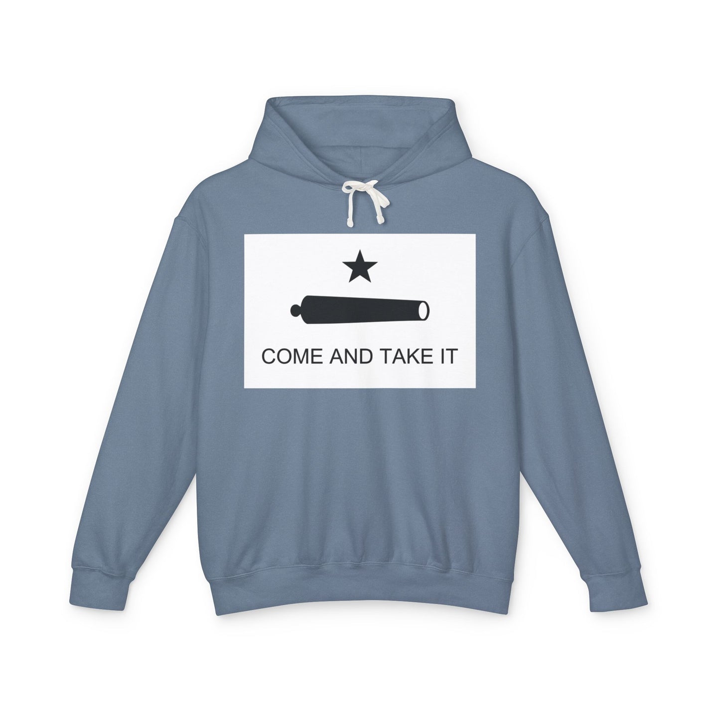100% Cotton Hoodie Come and Take It Battle of Gonzales Flag Cannon 2A Libertarian Graphic Unisex Hooded Sweatshirt (Lightweight)