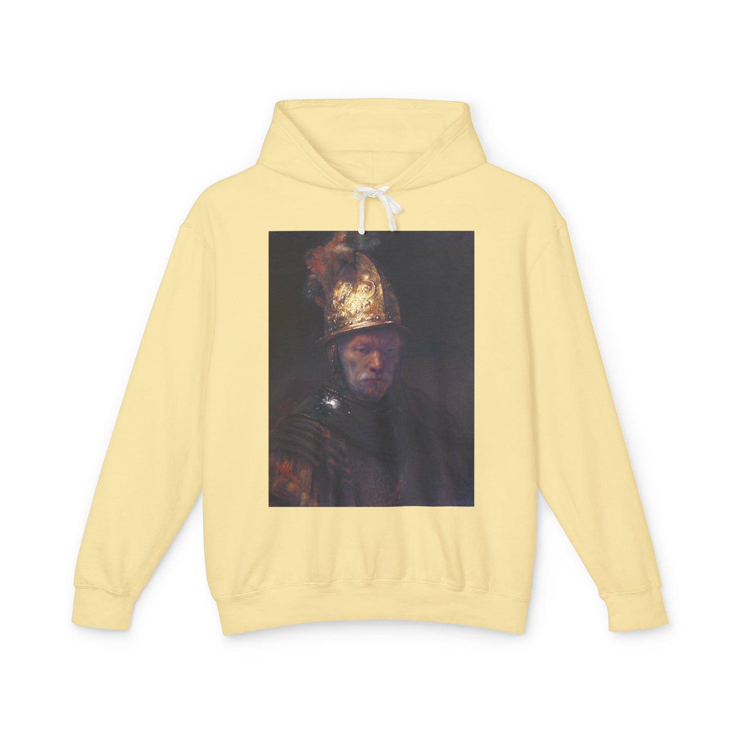 100% Cotton Hoodie Rembrandt The Man with the Golden Helmet Art Lover Famous Painting Graphic Hooded Sweatshirt (Lightweight)