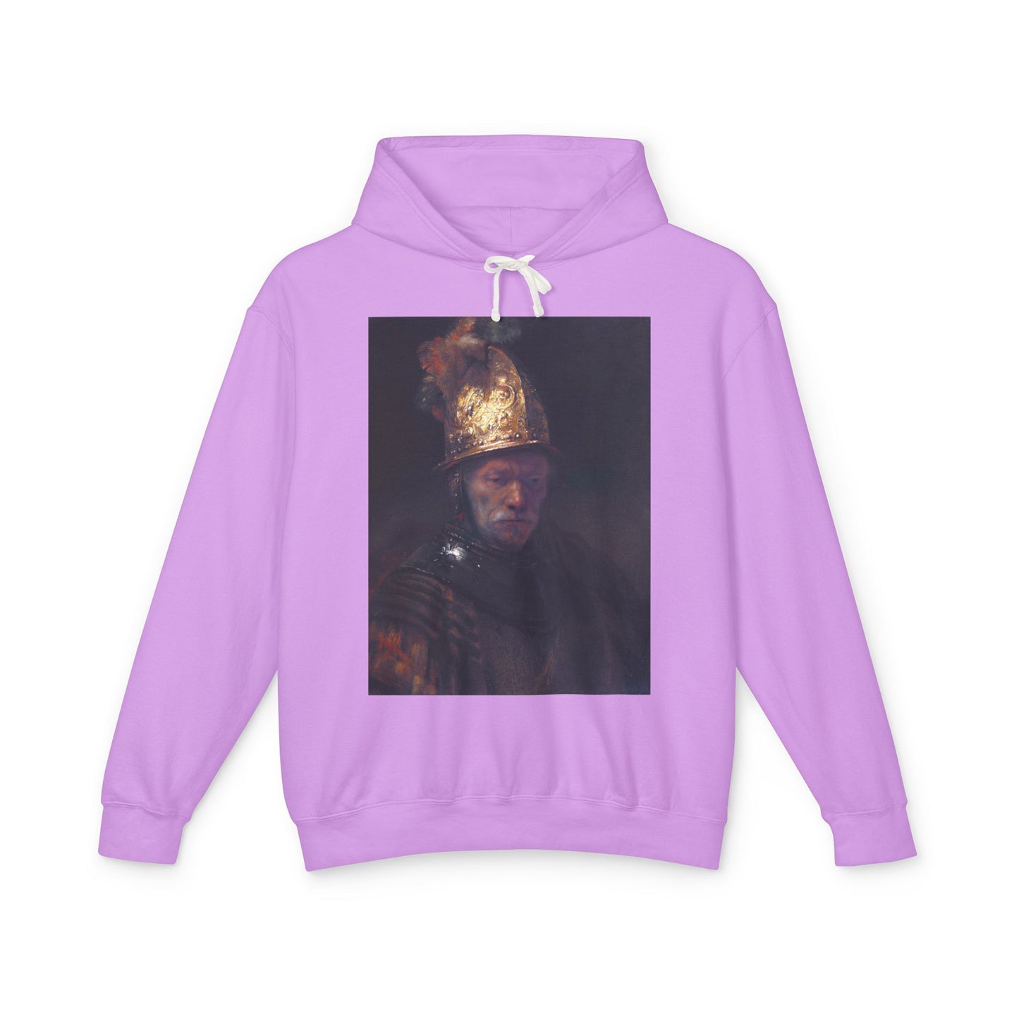 100% Cotton Hoodie Rembrandt The Man with the Golden Helmet Art Lover Famous Painting Graphic Hooded Sweatshirt (Lightweight)