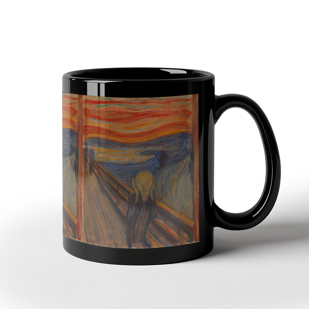 The Scream Coffee Mug (11 oz) Edvard Munch Famous Painting Mugs for Art Lovers