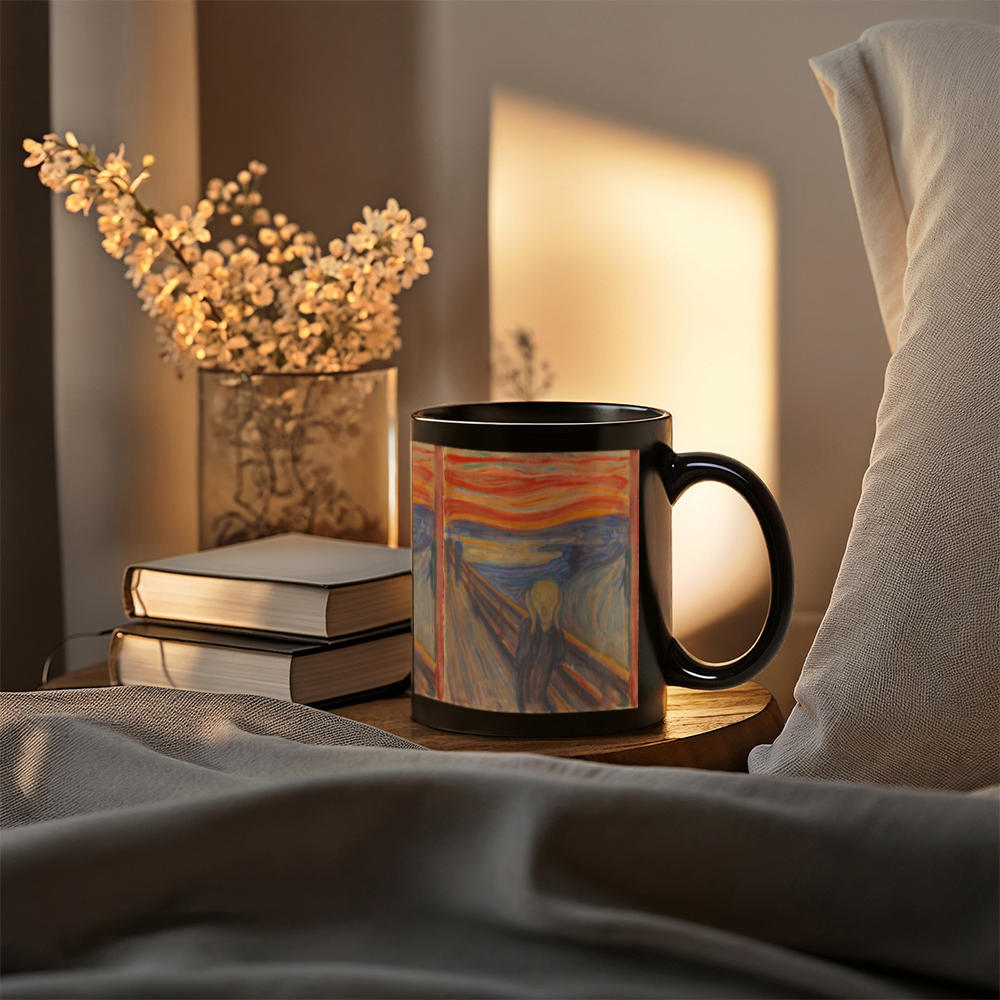 The Scream Coffee Mug (11 oz) Edvard Munch Famous Painting Mugs for Art Lovers