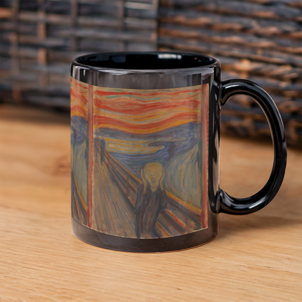 The Scream Coffee Mug (11 oz) Edvard Munch Famous Painting Mugs for Art Lovers