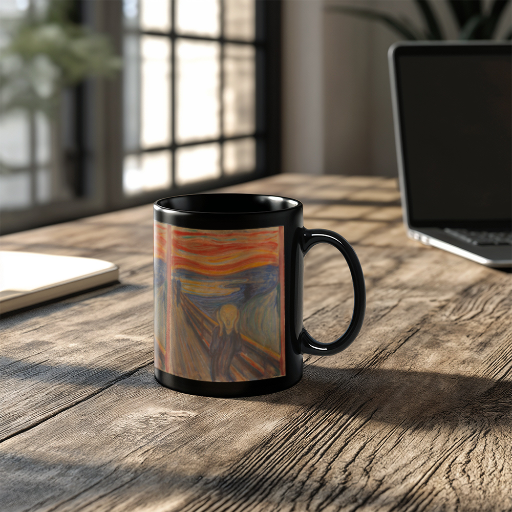 The Scream Coffee Mug (11 oz) Edvard Munch Famous Painting Mugs for Art Lovers