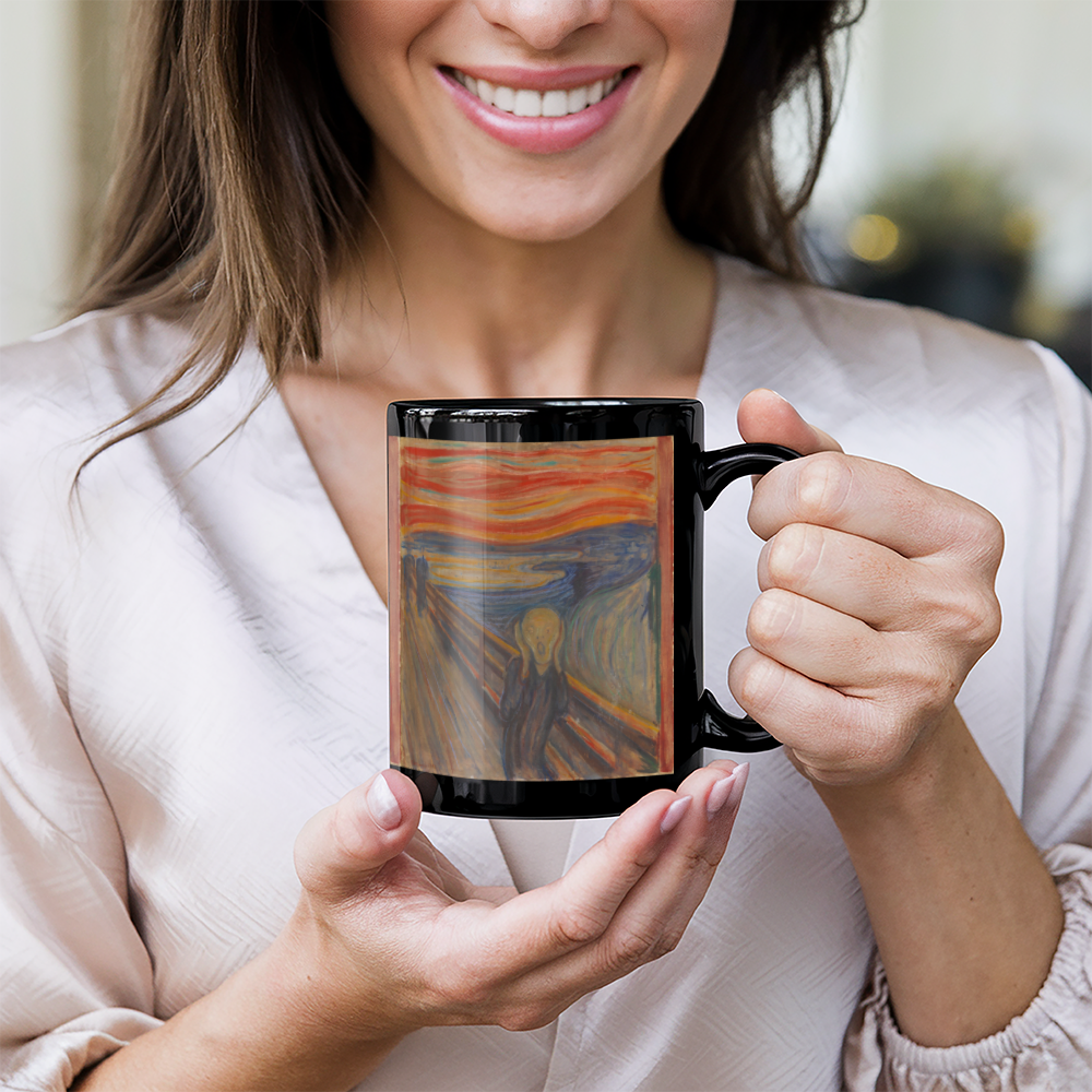 The Scream Coffee Mug (11 oz) Edvard Munch Famous Painting Mugs for Art Lovers