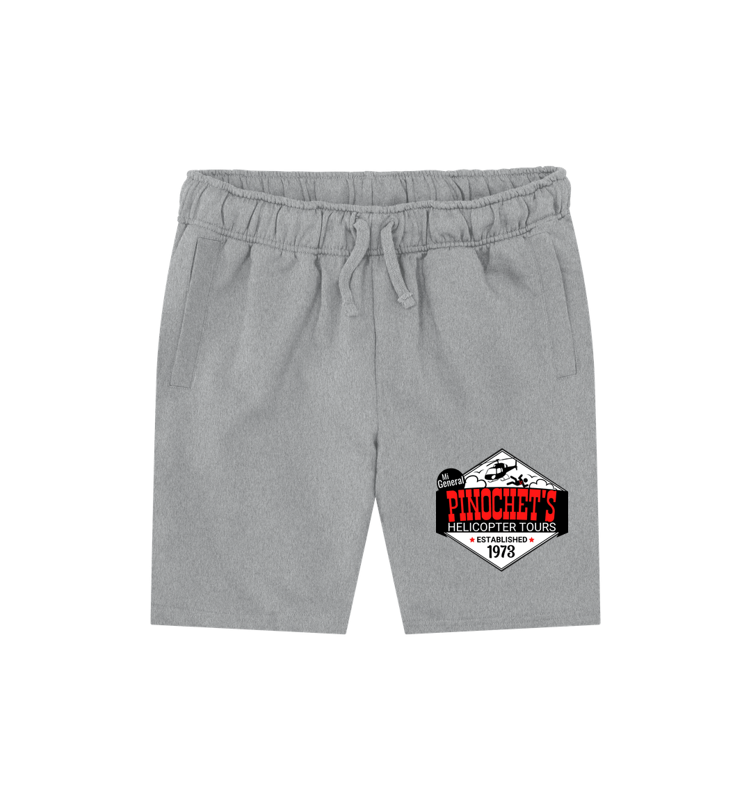 Athletic Grey 100% Organic Cotton Pinochet's Helicopter Tours Shorts for Anti Communist Right Wingers Mi General Established 1973