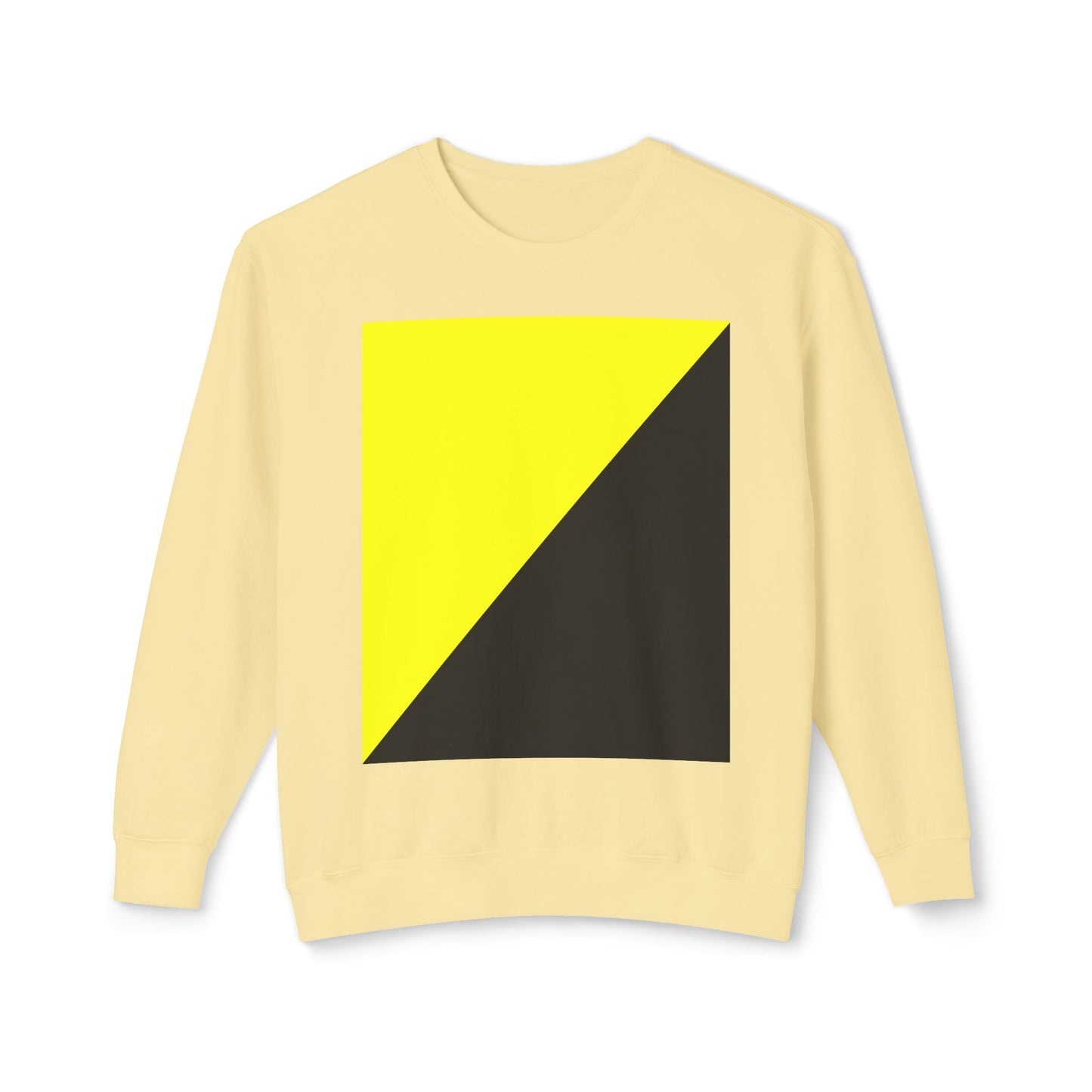 Ancap Flag Sweater Anarchocapitalist Black and Yellow Anarchist Libertarian Graphic Unisex 100% Cotton Sweatshirt (Lightweight)