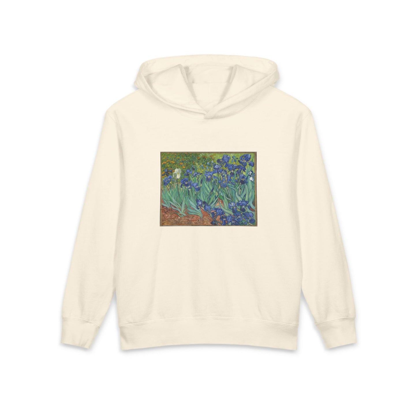 Irises Vincent Van Gogh Famous Painting Art Graphic Kids Hooded Sweatshirt Comfort Colors 1467Y Hoodie