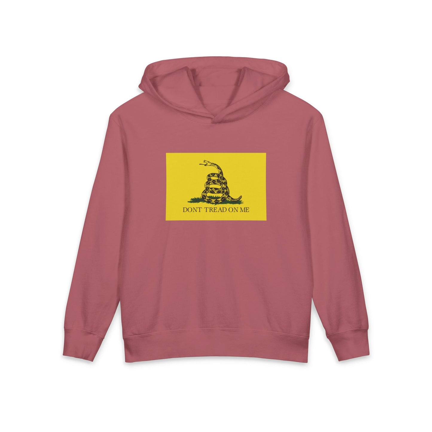 Don't Tread On Me Gadsden Flag Libertarian Graphic Kids Hooded Sweatshirt Comfort Colors 1467Y Hoodie