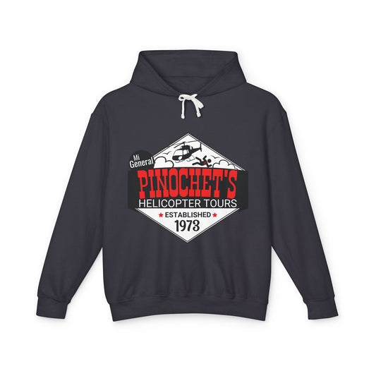 Pinochet's Helicopter Tours Shirt for Anti Communists Established 1973 Mi General Meme Unisex 100% Cotton Hoodie (Lightweight)