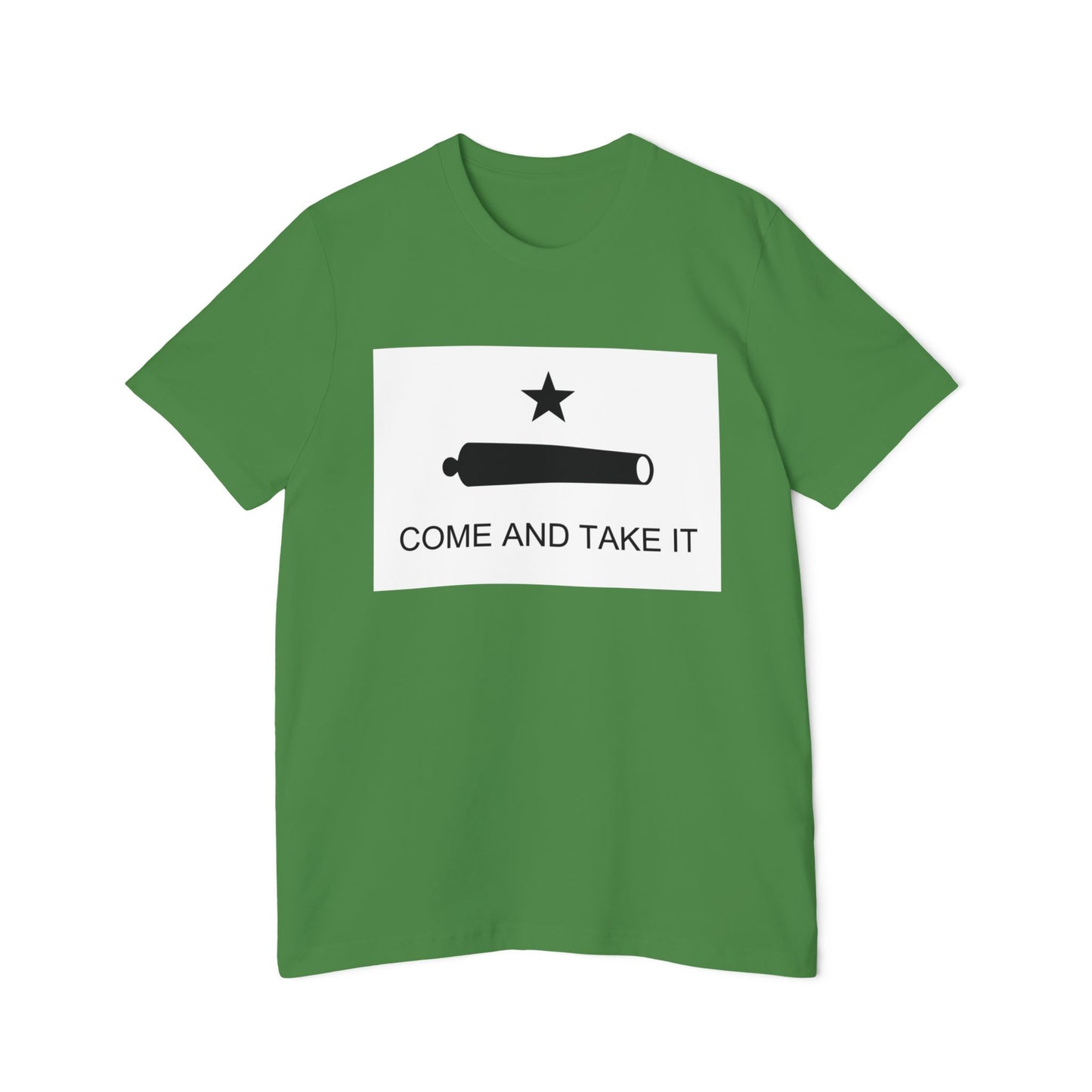 Come and Take It Shirt Battle of Gonzales Flag Cannon 2A Libertarian Graphic Unisex 100% Cotton Made in USA T-Shirt