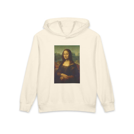 Mona Lisa Leonardo da Vinci Famous Painting Art Graphic Kids Hooded Sweatshirt Comfort Colors 1467Y Hoodie