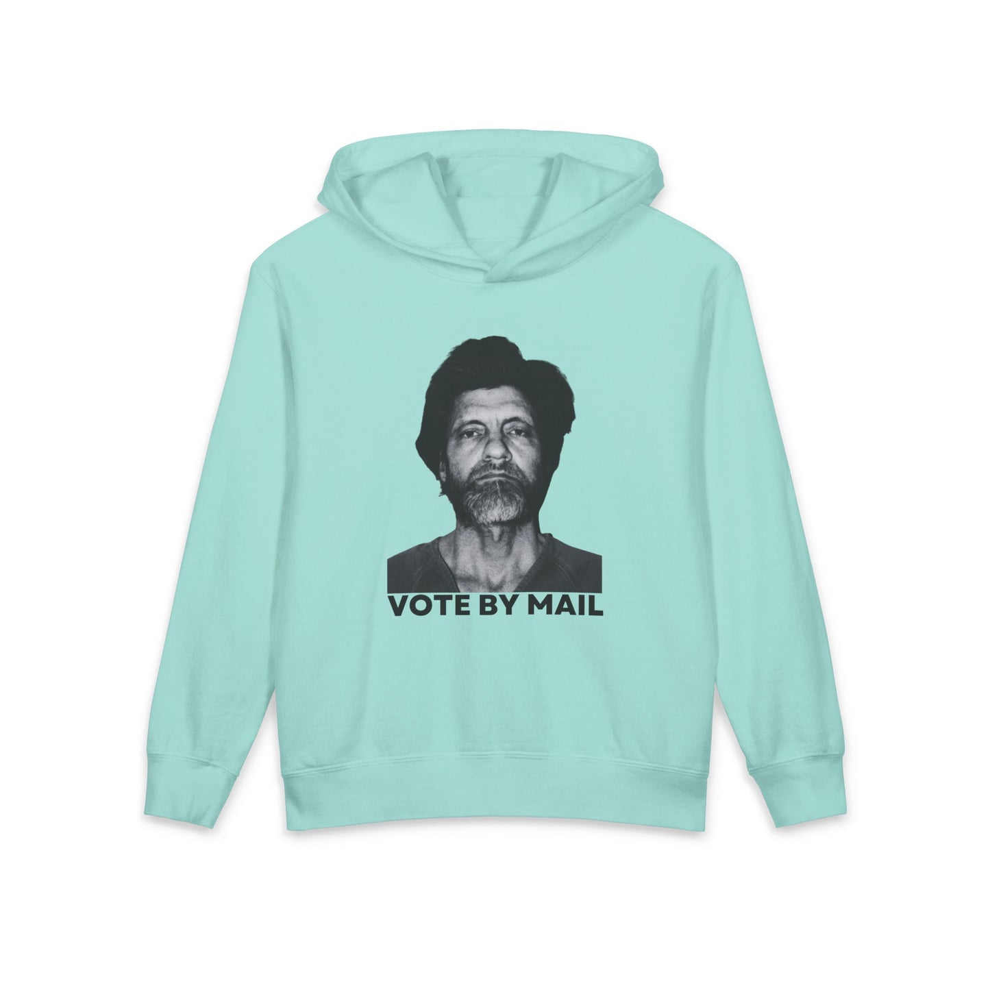 Ted Kaczynski Vote By Mail Meme Graphic Kids Hooded Sweatshirt Comfort Colors 1467Y Hoodie