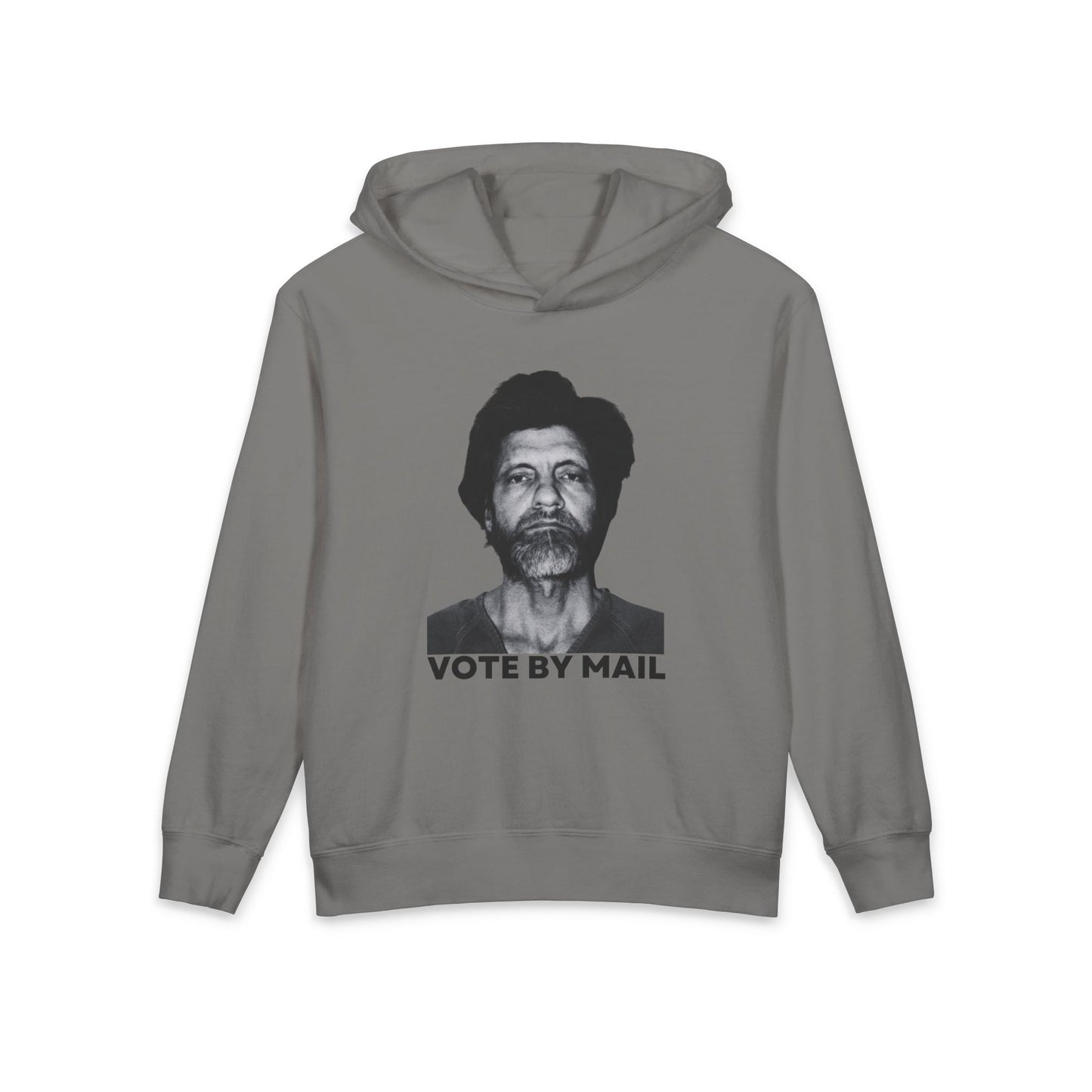Ted Kaczynski Vote By Mail Meme Graphic Kids Hooded Sweatshirt Comfort Colors 1467Y Hoodie
