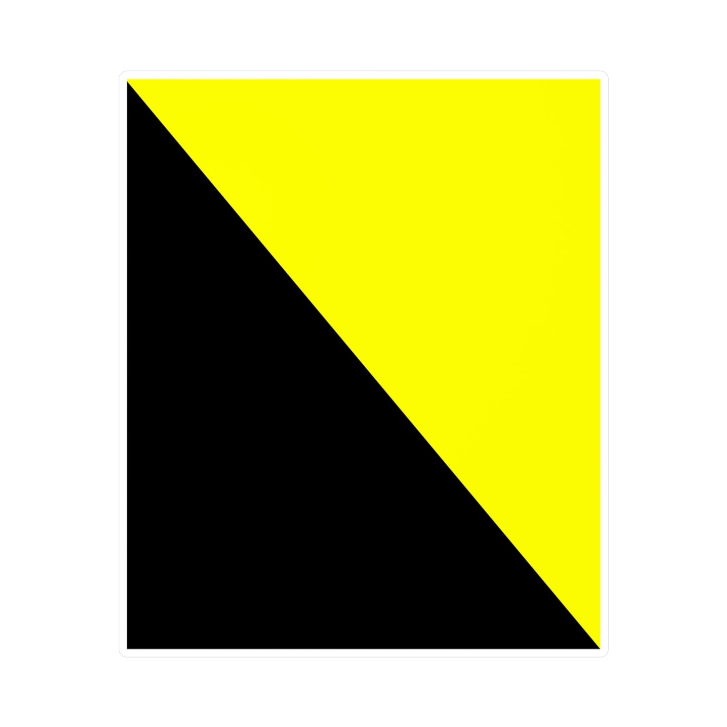 Ancap Flag Sticker Anarchocapitalist Black and Yellow Anarchist Libertarian Stickers (Vinyl)