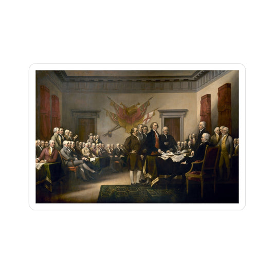 Declaration of Independence Painting Sticker John Trumbull 1776 Art Graphic Libertarian Stickers (Vinyl)