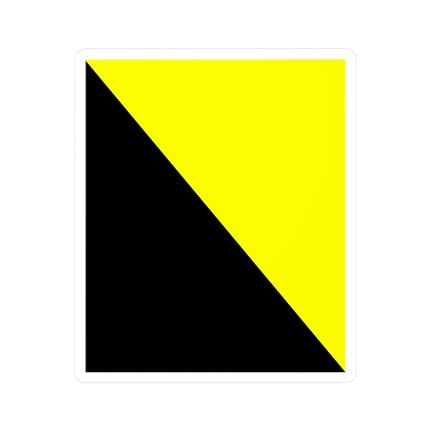 Ancap Flag Sticker Anarchocapitalist Black and Yellow Anarchist Libertarian Stickers (Vinyl)