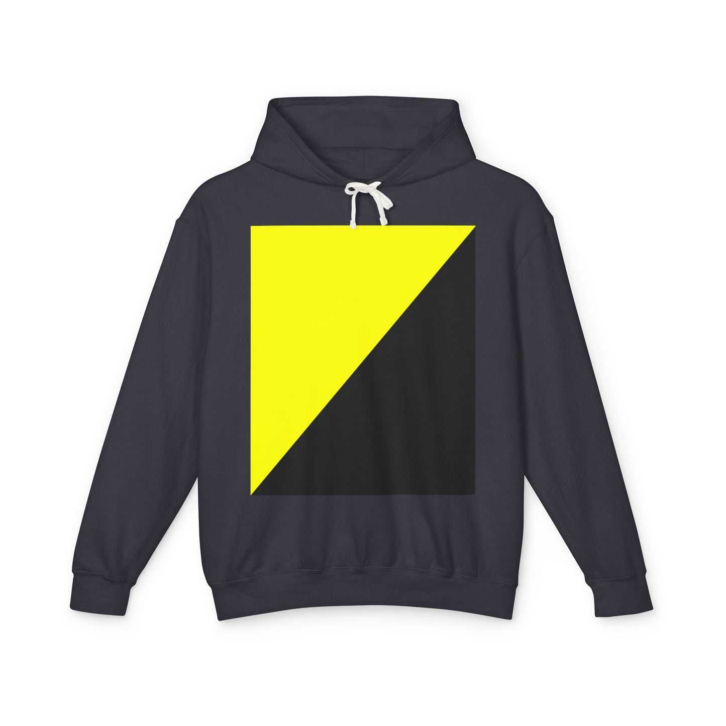 Ancap Flag Hooded Sweatshirt Anarchocapitalist Black and Yellow Anarchist Libertarian Graphic Unisex 100% Cotton Hoodie (Lightweight)