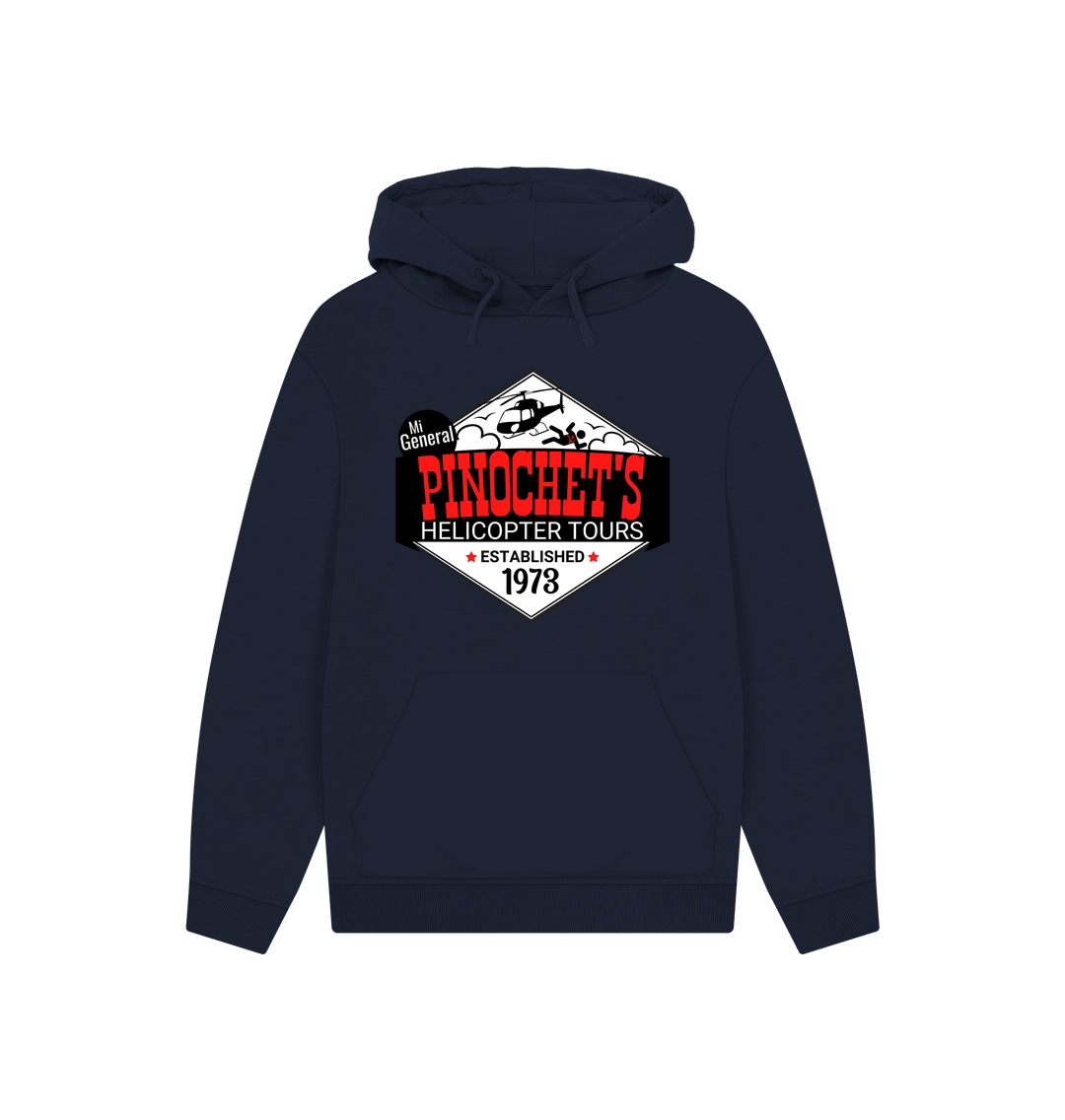 Navy Pinochet's Helicopter Tours 100% Organic Cotton Hoodie (Unisex) Mi General Meme Graphic