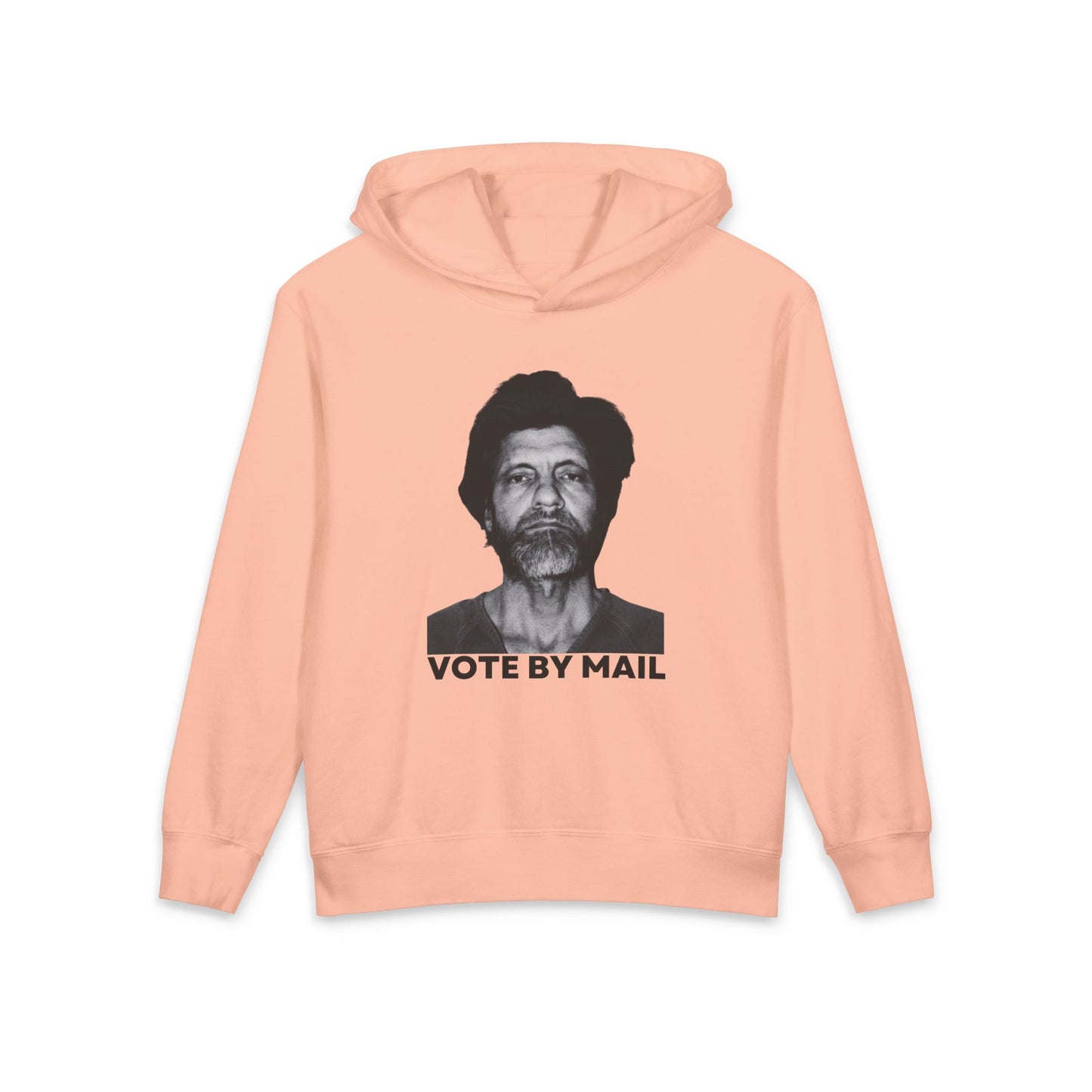 Ted Kaczynski Vote By Mail Meme Graphic Kids Hooded Sweatshirt Comfort Colors 1467Y Hoodie