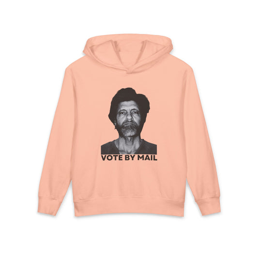 Ted Kaczynski Vote By Mail Meme Graphic Kids Hooded Sweatshirt Comfort Colors 1467Y Hoodie