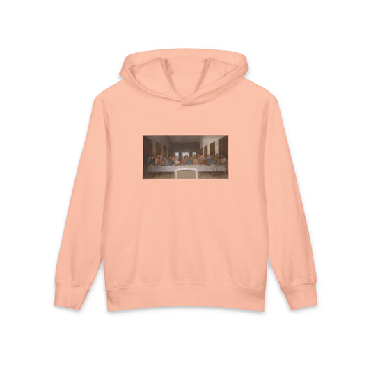 The Last Supper Leonardo da Vinci Art Famous Painting Graphic Kids Hooded Sweatshirt Comfort Colors 1467Y Hoodie