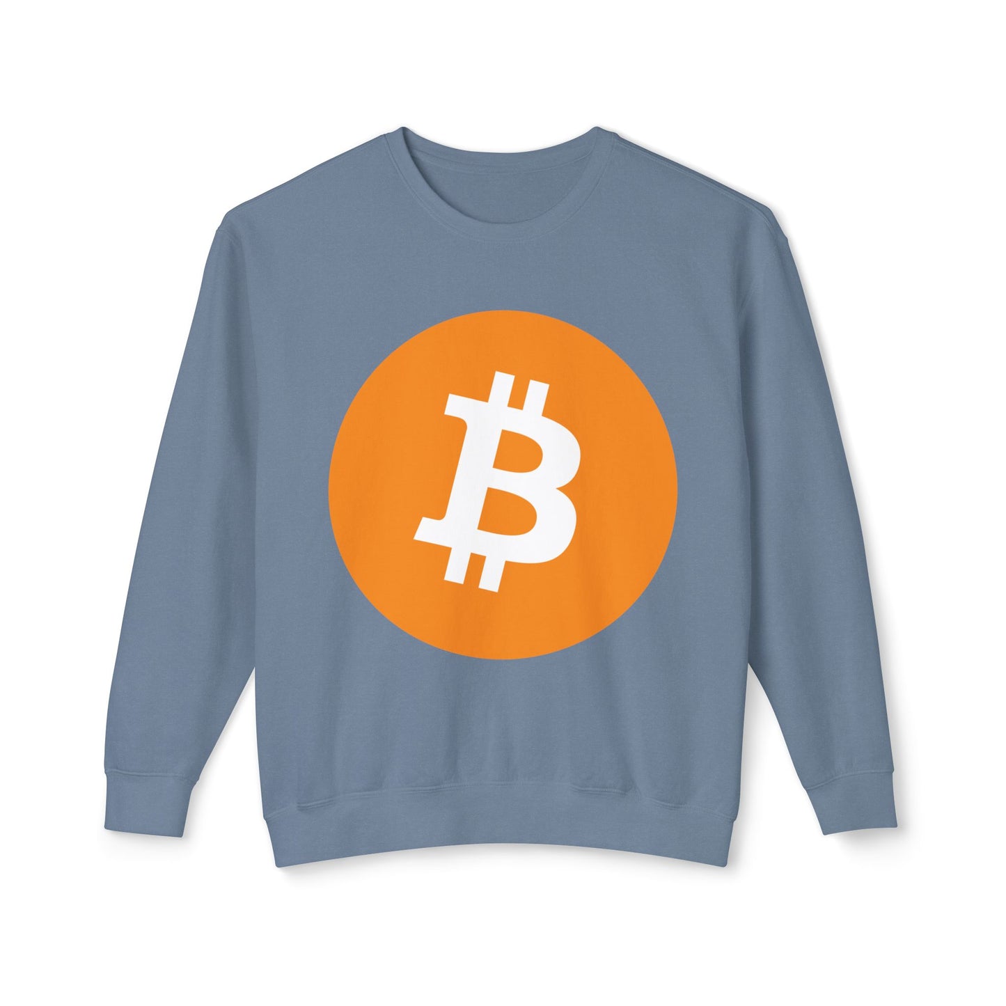 Bitcoin Logo BTC Unisex 100% Cotton Sweatshirt (Lightweight)