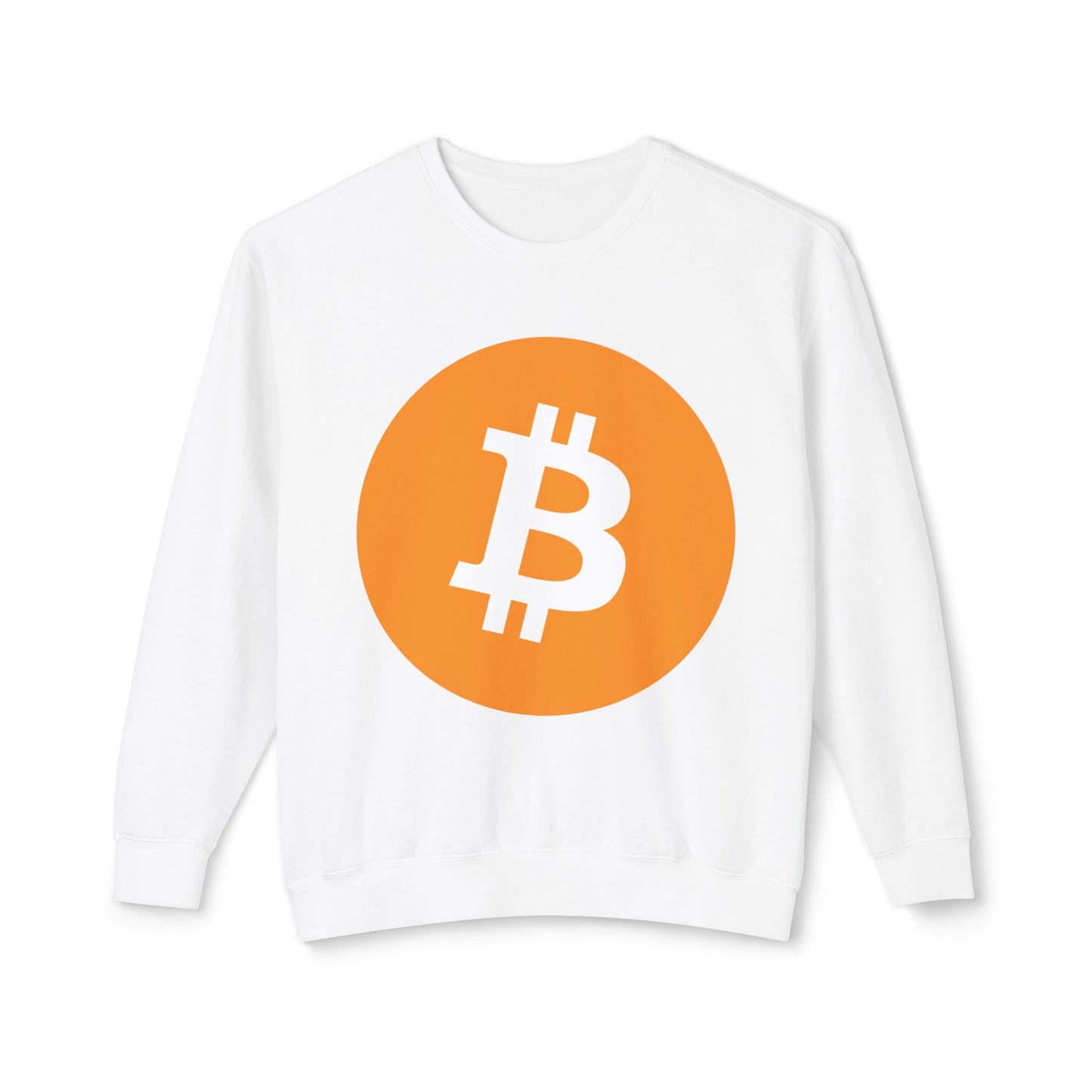 Bitcoin Logo BTC Unisex 100% Cotton Sweatshirt (Lightweight)