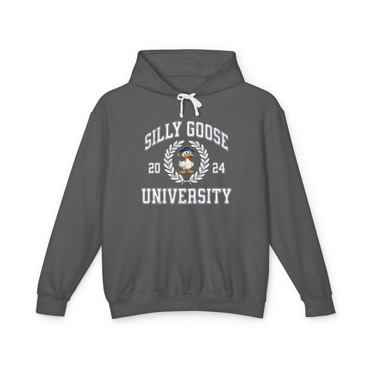 Silly Goose University Sweatshirt Funny Meme Unisex 100% Cotton Hoodie (Lightweight)