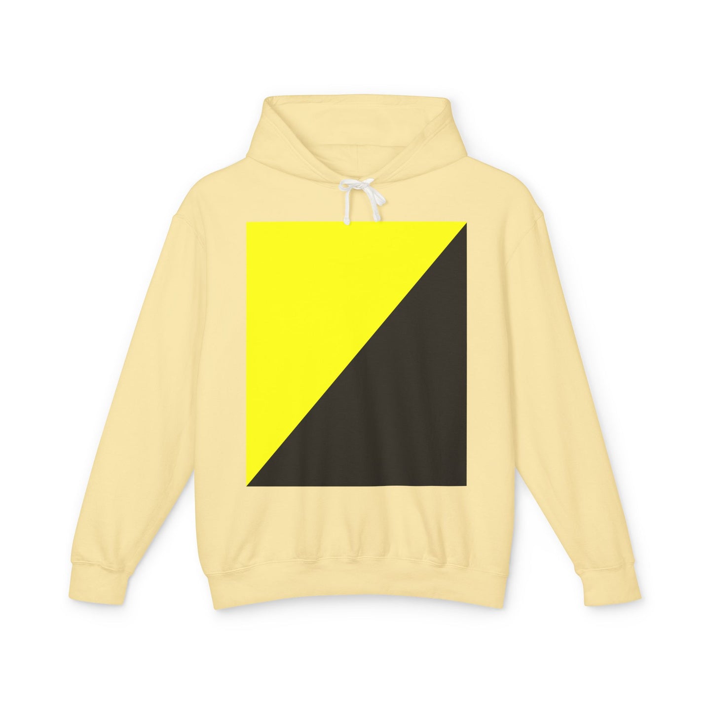 Ancap Flag Hooded Sweatshirt Anarchocapitalist Black and Yellow Anarchist Libertarian Graphic Unisex 100% Cotton Hoodie (Lightweight)