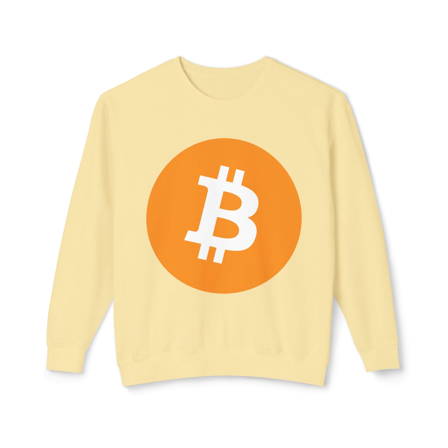 Bitcoin Logo BTC Unisex 100% Cotton Sweatshirt (Lightweight)