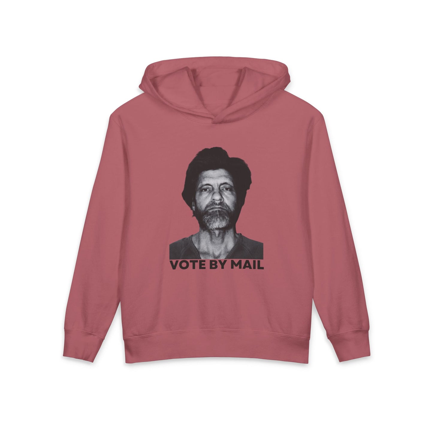 Ted Kaczynski Vote By Mail Meme Graphic Kids Hooded Sweatshirt Comfort Colors 1467Y Hoodie