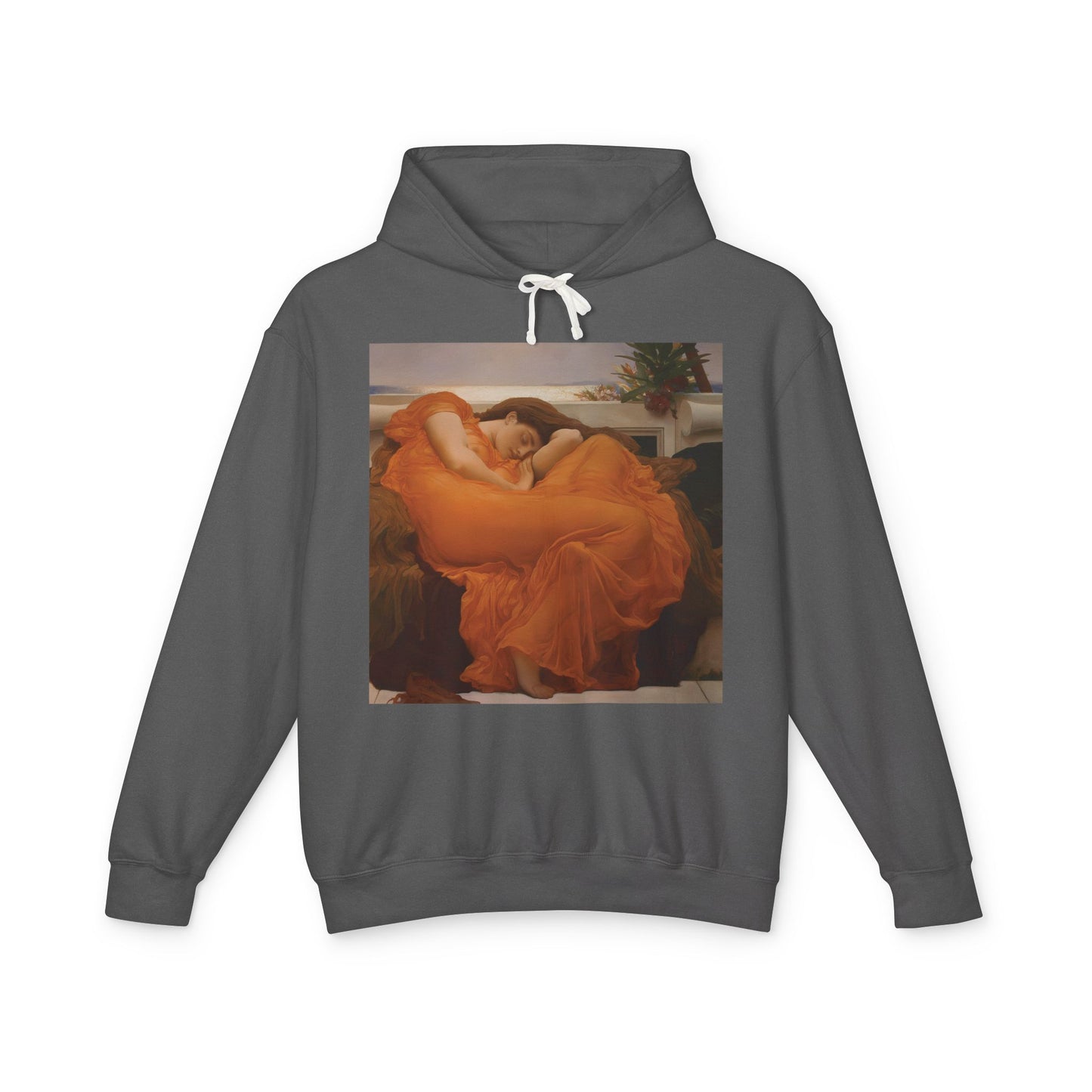 Flaming June Shirt Frederic Leighton Painting Art Graphic Unisex 100% Cotton Hoodie (Lightweight)