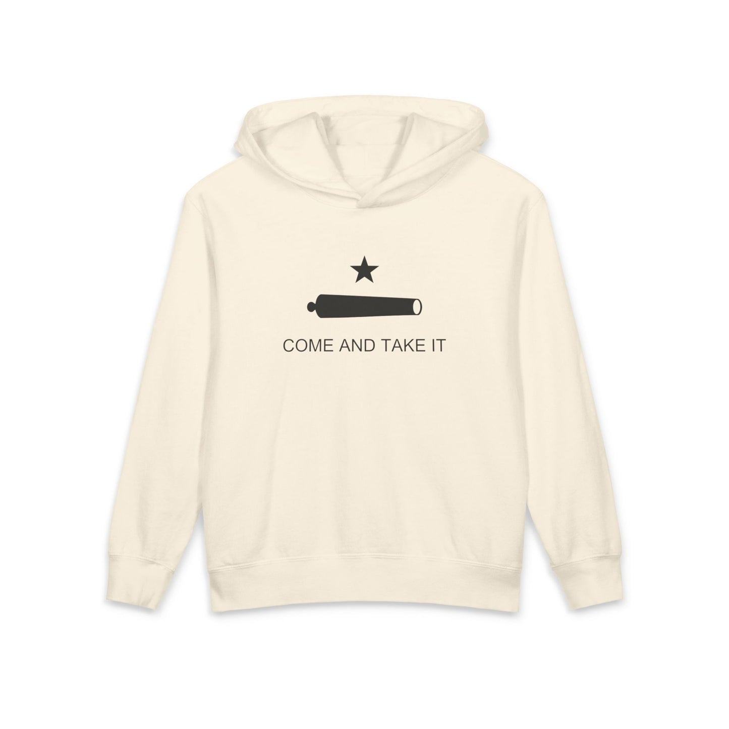 Come and Take It Battle of Gonzales Libertarian Meme Graphic Kids Hooded Sweatshirt Comfort Colors 1467Y Hoodie