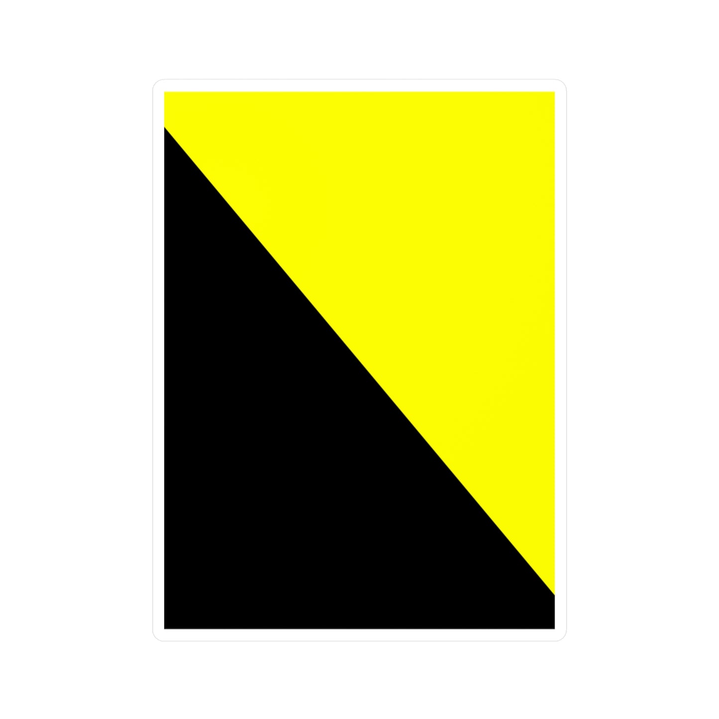 Ancap Flag Sticker Anarchocapitalist Black and Yellow Anarchist Libertarian Stickers (Vinyl)