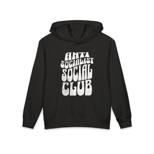 Anti Socialist Social Club Anti-Communist Meme Kids Hooded Sweatshirt Comfort Colors 1467Y Hoodie