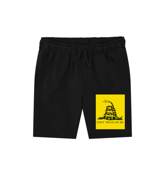 Black Don't Tread On Me Gadsden Flag 100% Organic Cotton Shorts