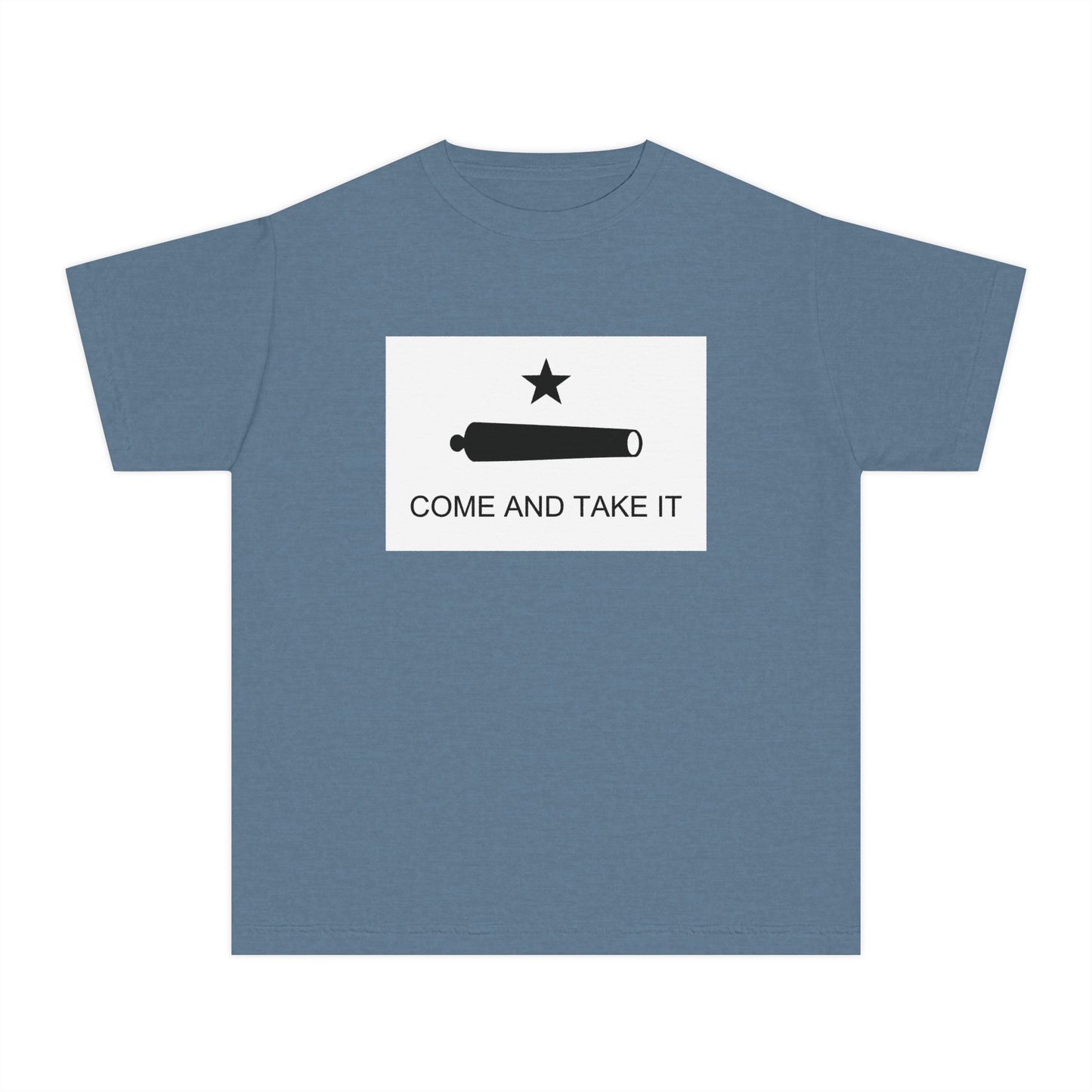 Come and Take It Battle of Gonzales Libertarian Meme Graphic Kids T-Shirt Comfort Colors 9018