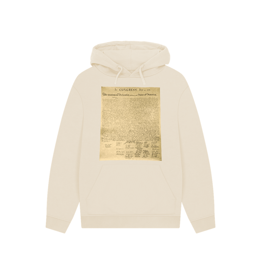 Oat Declaration of Independence Graphic 100% Organic Cotton Hoodie (Unisex)