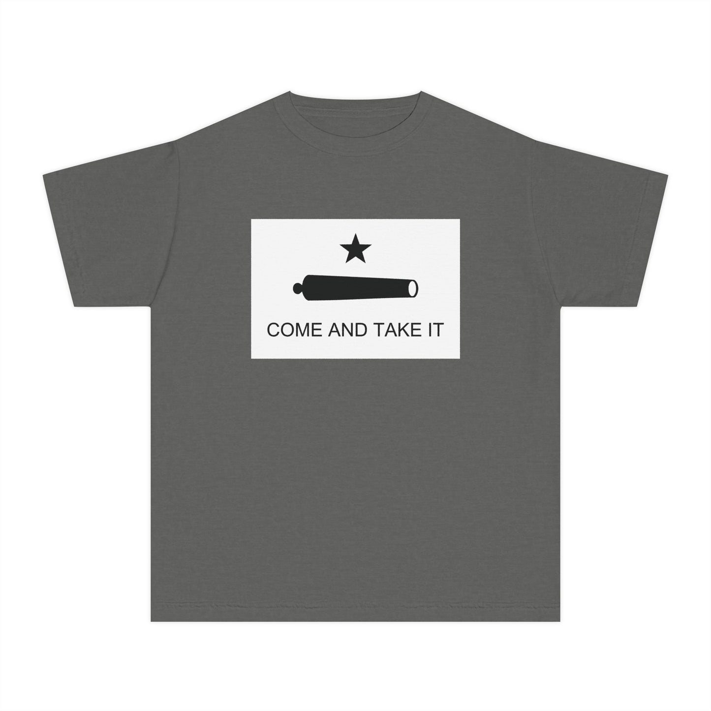 Come and Take It Battle of Gonzales Libertarian Meme Graphic Kids T-Shirt Comfort Colors 9018