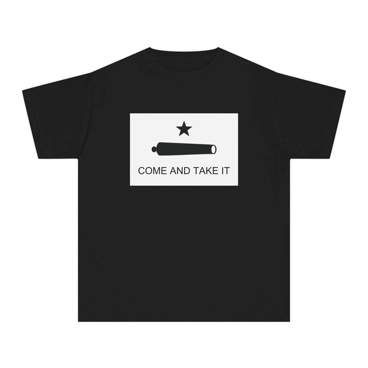 Come and Take It Battle of Gonzales Libertarian Meme Graphic Kids T-Shirt Comfort Colors 9018